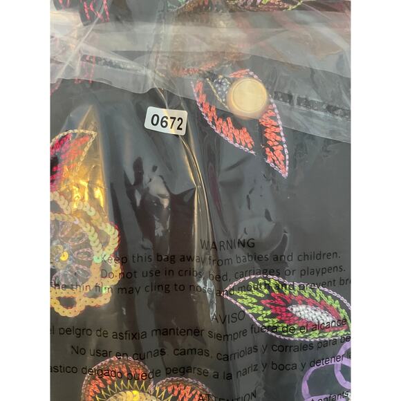 Vtg. BEREK Hysteric Glamour Artsy Jacket Blazer Womens M Embroidered Beaded - Picture 9 of 9